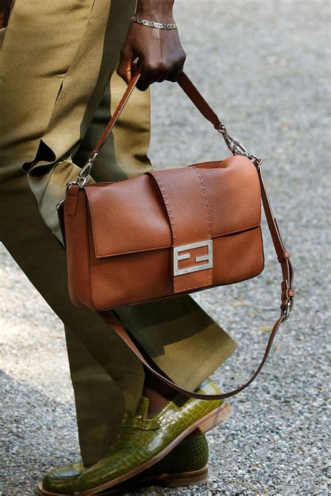 tan fendi baguette|Fendi baguette men.